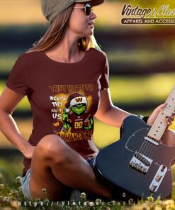 Grinch Washington Commanders Christmas Shirt They Hate Us Because They Aint Us Women T shirt