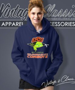 Grinch Zipper I Hate People But I Love My Oklahoma State Cowboys Hoodie