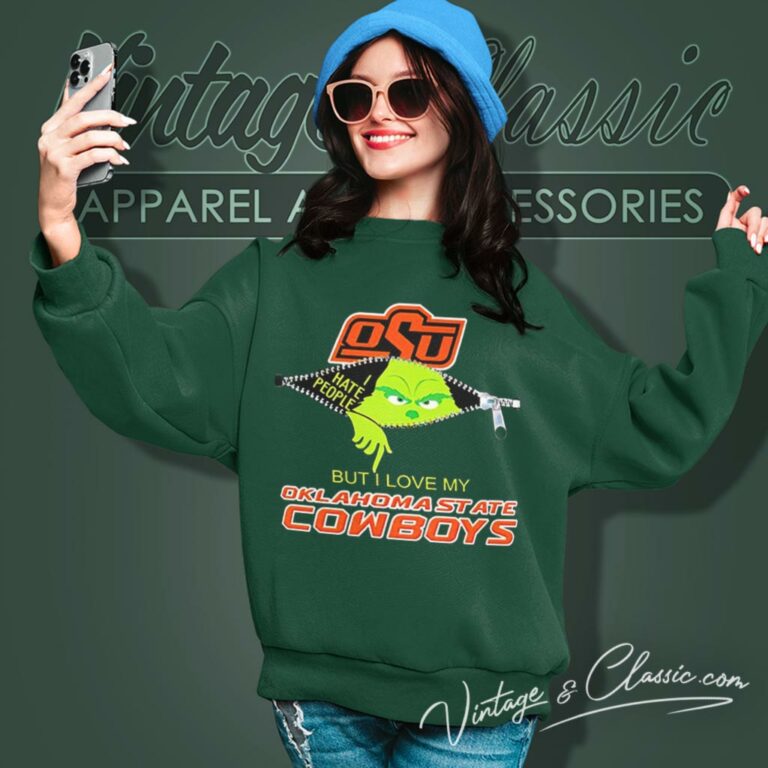 Grinch Zipper I Hate People But I Love My Oklahoma State Cowboys Sweatshirt Grinch Zipper I Hate People But I Love My Oklahoma State Cowboys Sweatshirt