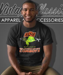Grinch Zipper I Hate People But I Love My Oklahoma State Cowboys T Shirt