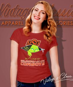 Grinch Zipper I Hate People But I Love My Oklahoma State Cowboys Women T Shirt