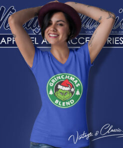 Grinchmas Blend Grinch Christmas V Neck TShirt