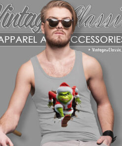 Grinth Santa Through The Wall Tank Top Racerback