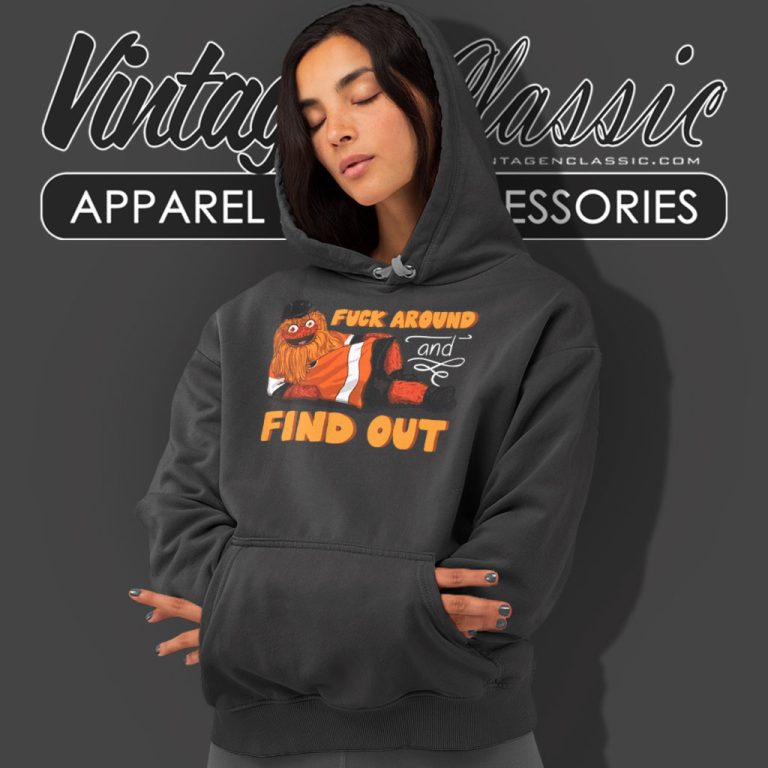 Gritty Philadelphia Flyers Fuck Around And Find Out Hoodie Gritty Philadelphia Flyers Fuck Around And Find Out Hoodie