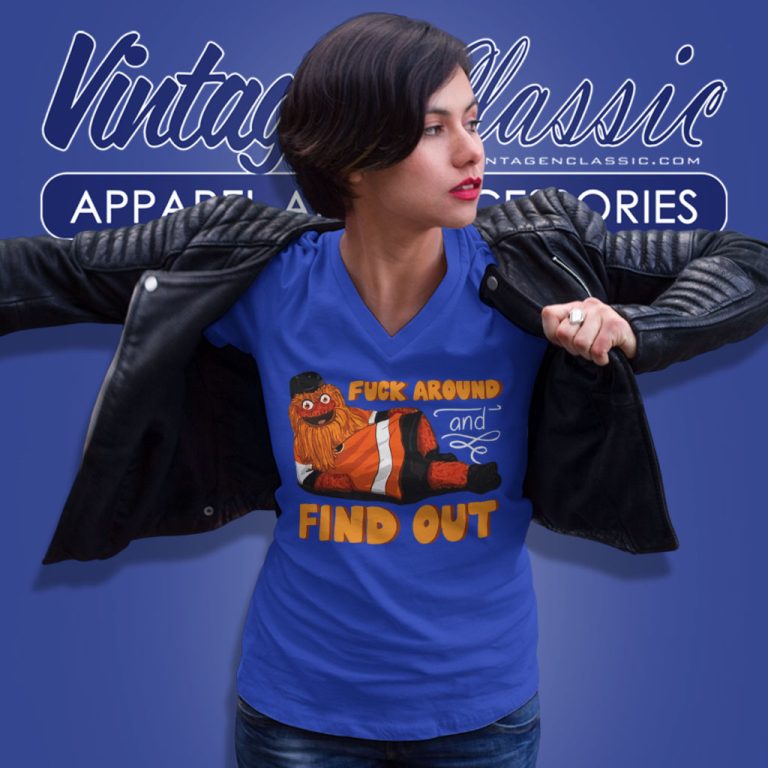 Gritty Philadelphia Flyers Fuck Around And Find Out V Neck TShirt Gritty Philadelphia Flyers Fuck Around And Find Out V Neck TShirt