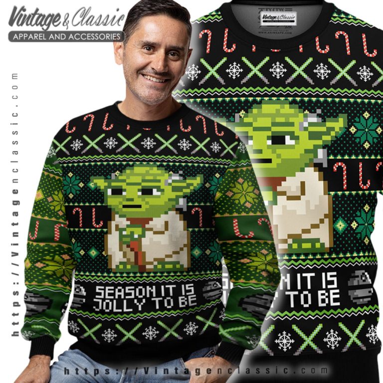 Grogu Baby Yoda Galaxy Ugly Christmas Sweater Men Ugly Sweater Grogu Baby Yoda Galaxy Ugly Christmas Sweater Men Ugly Sweater