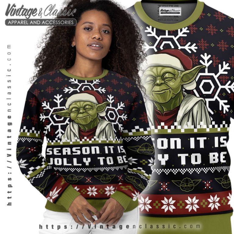 Grogu Baby Yoda Santa Ugly Christmas Sweater Women Ugly Sweater Grogu Baby Yoda Santa Ugly Christmas Sweater Women Ugly Sweater