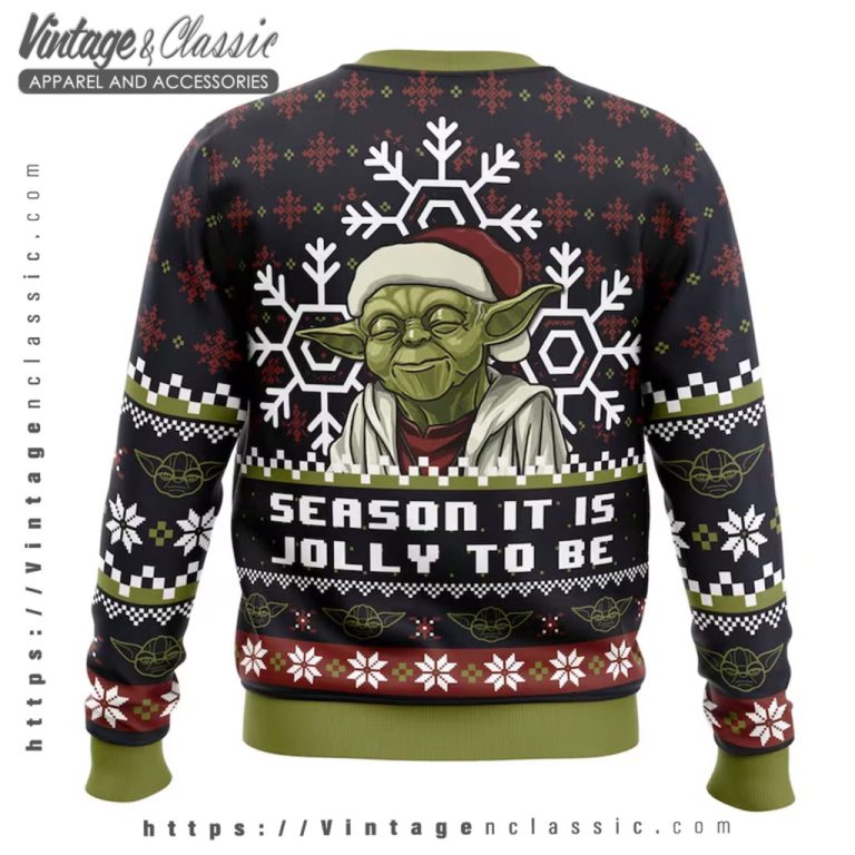 Grogu Baby Yoda Santa Ugly Christmas Sweater back Ugly Sweater Grogu Baby Yoda Santa Ugly Christmas Sweater back Ugly Sweater