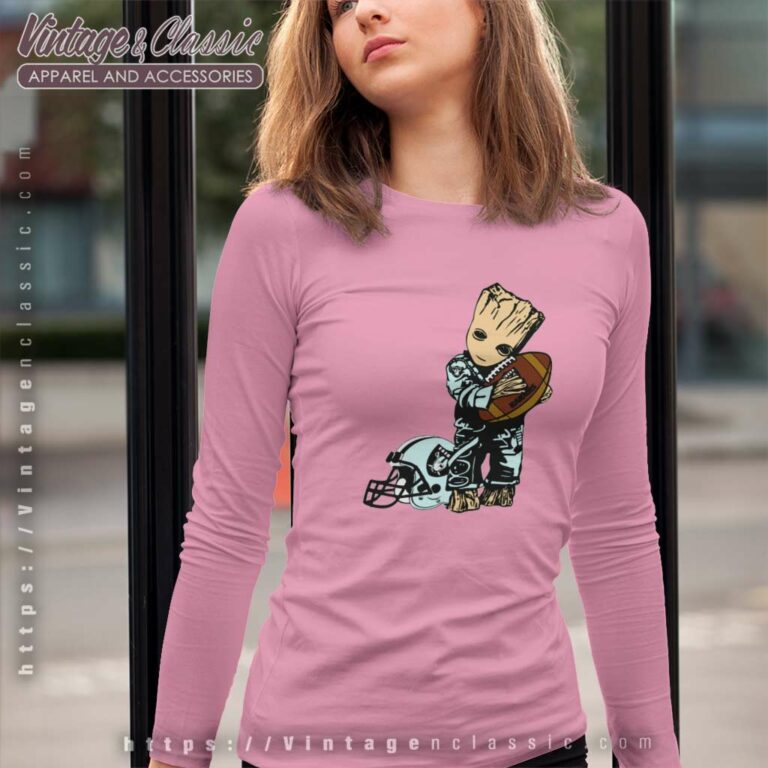 Groot Fan Las Vegas Raiders Long Sleeve Tee Groot Fan Las Vegas Raiders Long Sleeve Tee