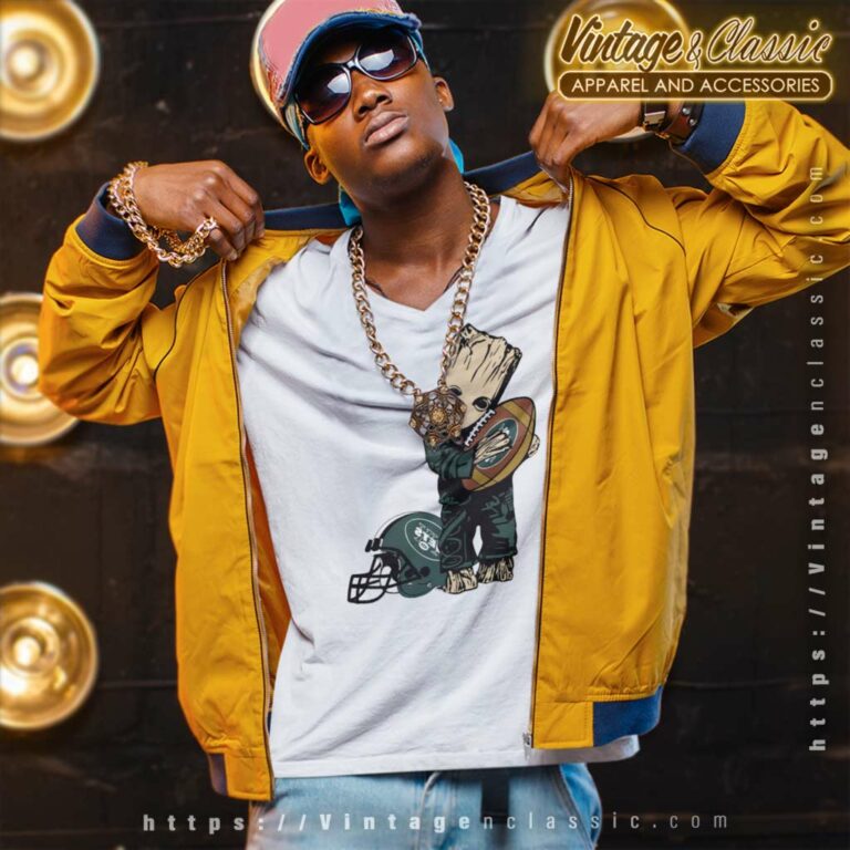 Groot Fans New York Jets V Neck TShirt Groot Fans New York Jets V Neck TShirt