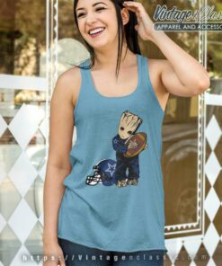 Groot Hug Dallas Cowboys Tank Top Racerback