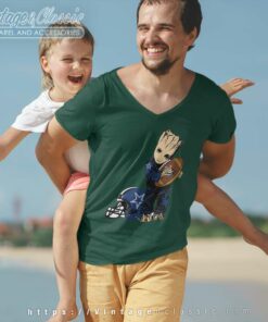 Groot Hug Dallas Cowboys V Neck TShirt