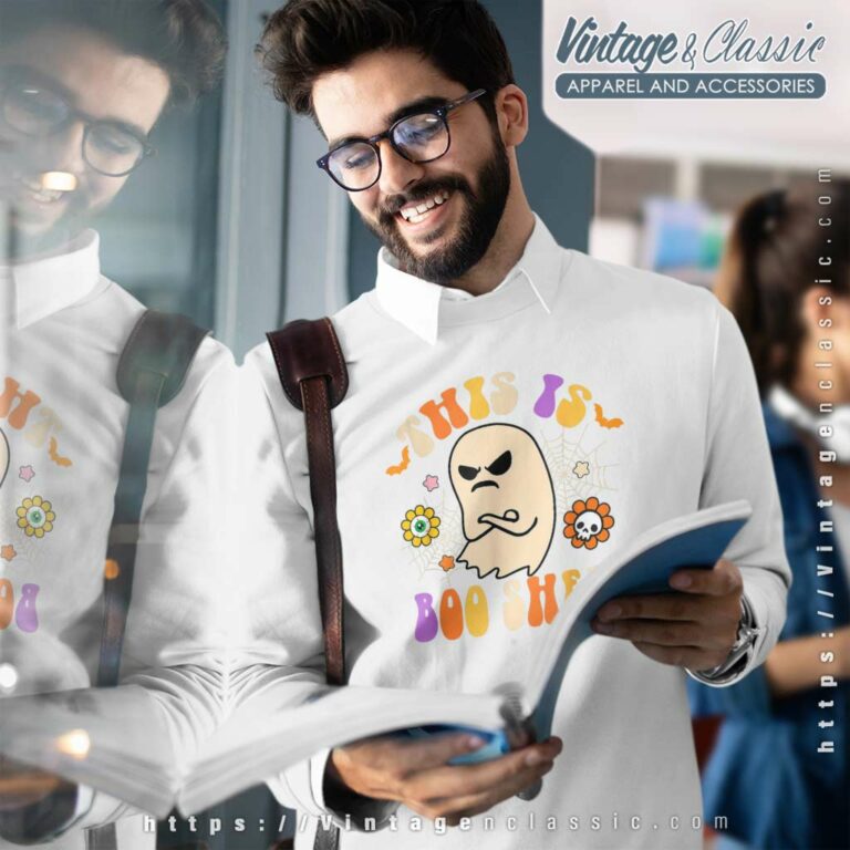 Groovy This Is Boo Sheet Ghost Halloween Spooky Sweatshirt Groovy This Is Boo Sheet Ghost Halloween Spooky Sweatshirt