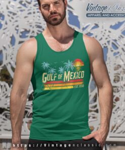Gulf Of Mexico Forever Retro Vintage Beach Shirt Tank Top Racerback