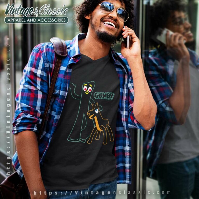 Gumby Adventures V Neck TShirt Gumby Adventures V Neck TShirt