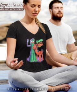 Gumby And Pokey Show V Neck TShirt