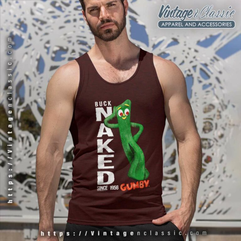 Gumby Buck Naked Tank Top Racerback Gumby Buck Naked Tank Top Racerback