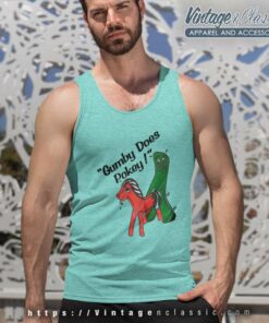 Gumby Does Pokey Tank Top Racerback