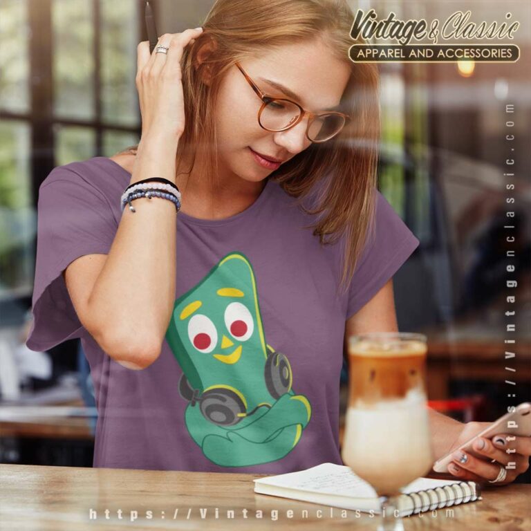 Gumby Headphones Women TShirt Gumby Headphones Women TShirt