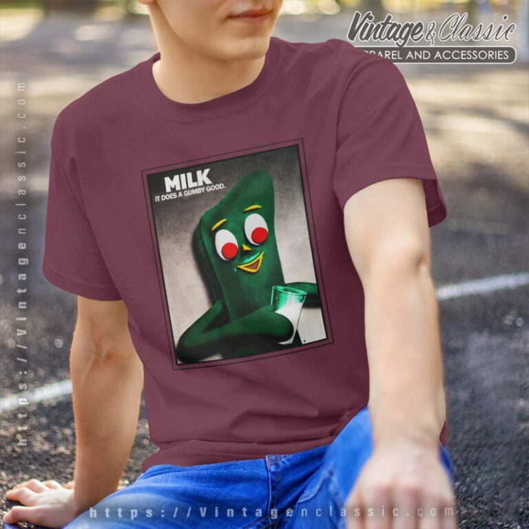 Gumby Shirt Milk It Does A Gumby Good T Shirt Gumby Shirt Milk It Does A Gumby Good T Shirt