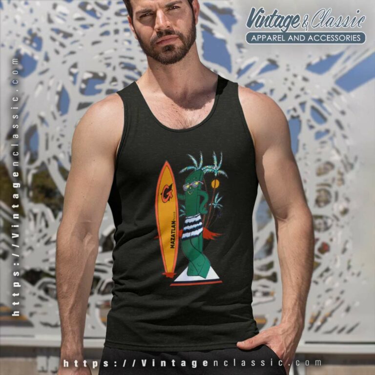 Gumby Surfing Time Tank Top Racerback Gumby Surfing Time Tank Top Racerback