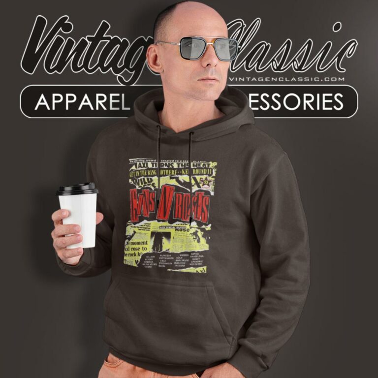 Guns N Rose Shirt 1993 European Tour Hoodie Guns N Rose Shirt 1993 European Tour Hoodie