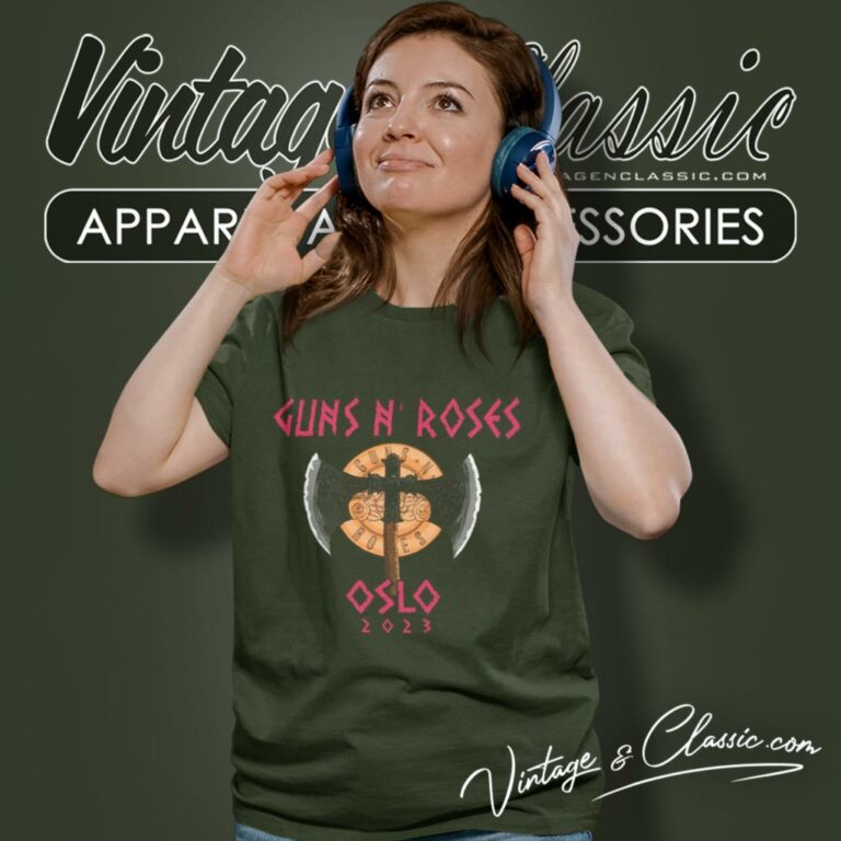 Guns N Rose Shirt Oslo 2023 World Tour Women T Shirt Guns N Rose Shirt Oslo 2023 World Tour Women T Shirt