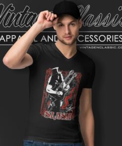 Guns N Rose Shirt Slash Two In One V Neck TShirt