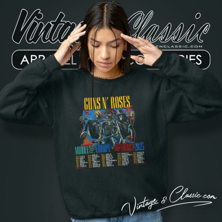 Guns N Rose Tour 2023 Shirt Rock And Roll Announce 2023 World Tour Sweatshirt Guns N Rose Tour 2023 Shirt Rock And Roll Announce 2023 World Tour Sweatshirt