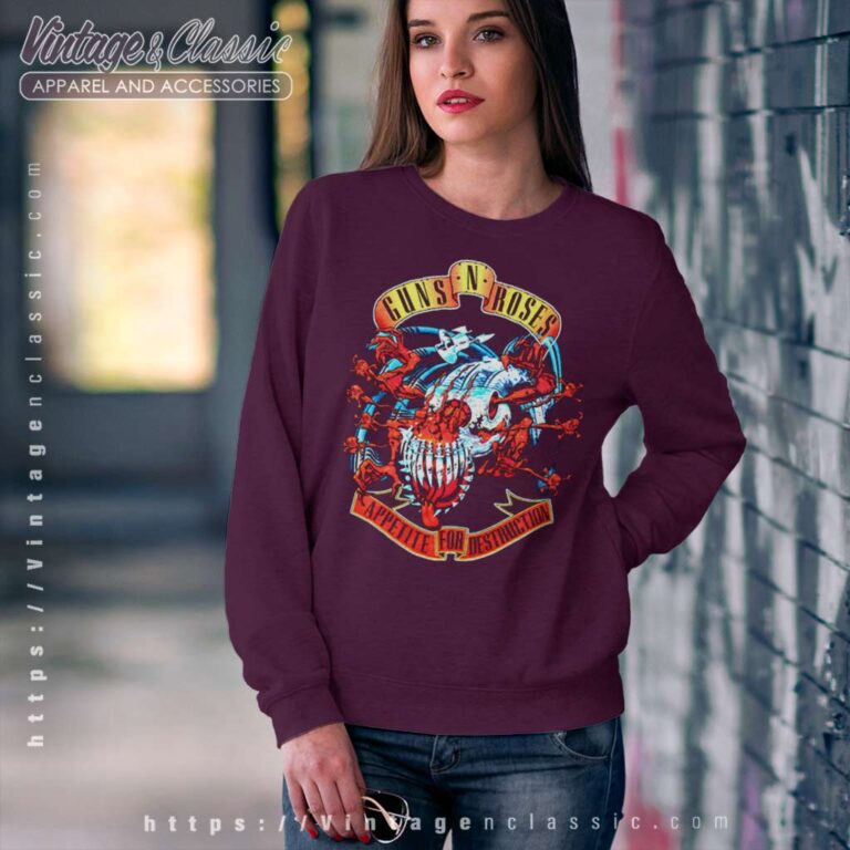 Guns N Roses Afd Avenger Banner Sweatshirt Guns N Roses Afd Avenger Banner Sweatshirt