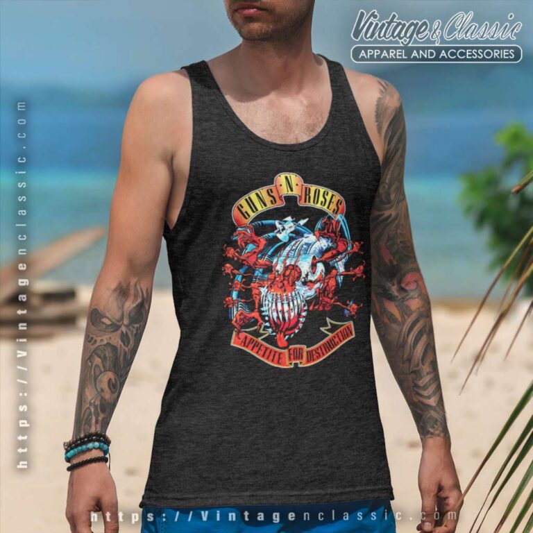 Guns N Roses Afd Avenger Banner Tank Top Racerback Guns N Roses Afd Avenger Banner Tank Top Racerback