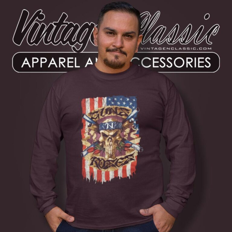 Guns N Roses American Flag Long Sleeve Tee Guns N Roses American Flag Long Sleeve Tee