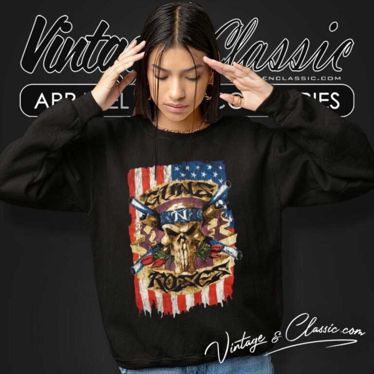 Guns N Roses American Flag Sweatshirt Guns N Roses American Flag Sweatshirt