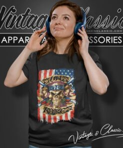 Guns N Roses American Flag Shirt 6 Guns N Roses American Flag Women T Shirt