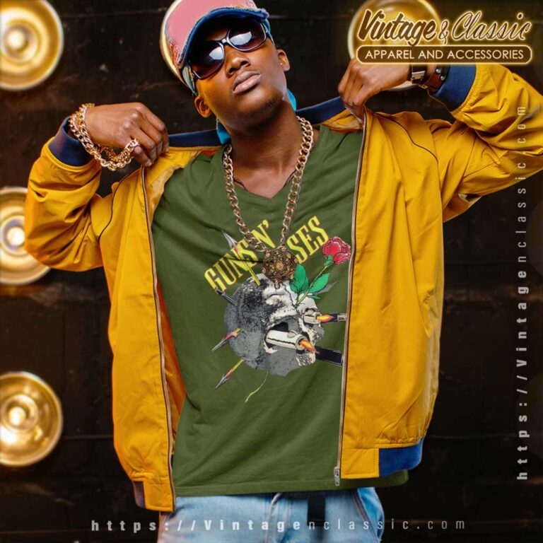 Guns N Roses Appetite For Destruction Album V Neck TShirt Guns N Roses Appetite For Destruction Album V Neck TShirt