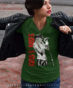 Guns N Roses Axl Live Concert V Neck TShirt