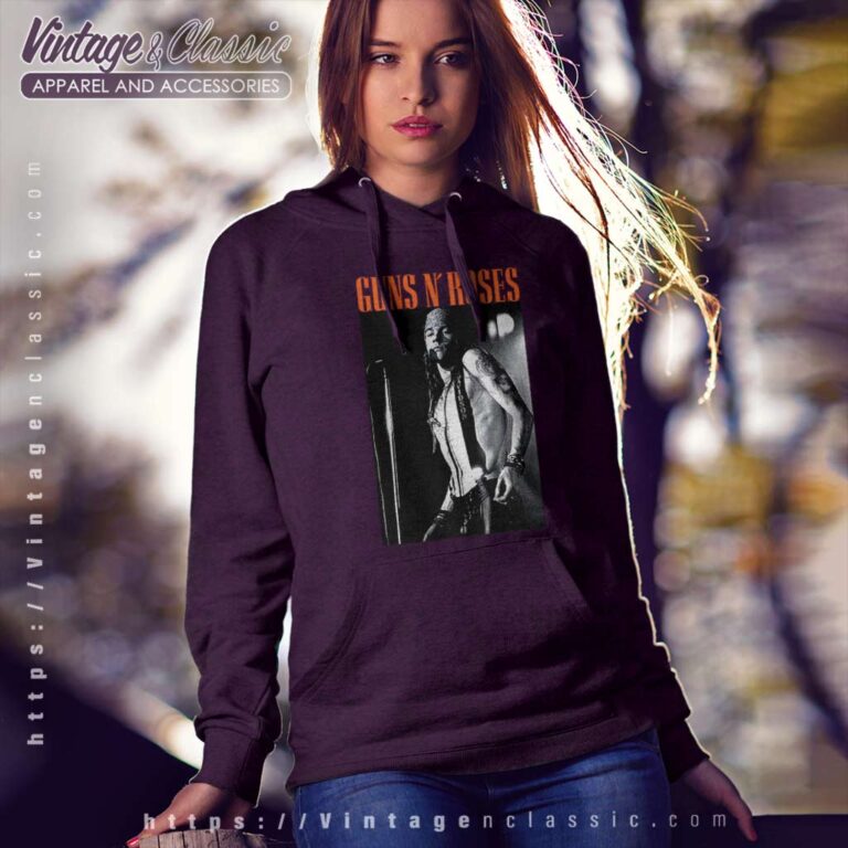 Guns N Roses Axl Live Profile Hoodie Guns N Roses Axl Live Profile Hoodie