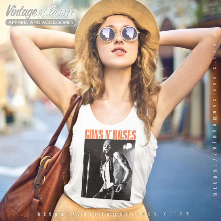 Guns N Roses Axl Live Profile Tank Top Racerback Guns N Roses Axl Live Profile Tank Top Racerback