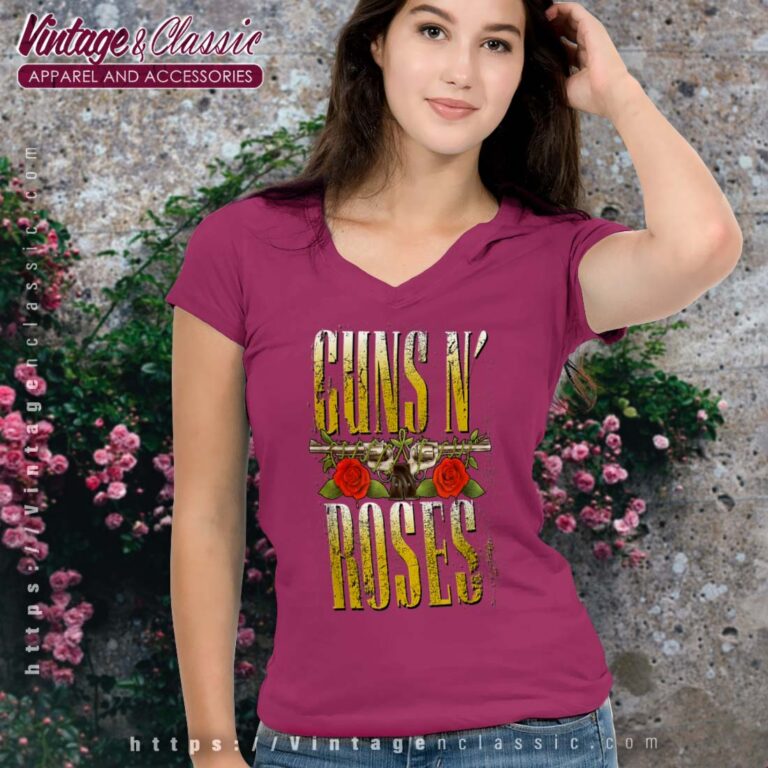 Guns N Roses Big Guns Vneck Guns N Roses Big Guns Vneck