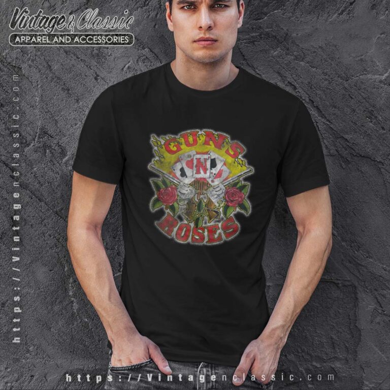 Guns N Roses Cards Distress Tshirt Guns N Roses Cards Distress Tshirt