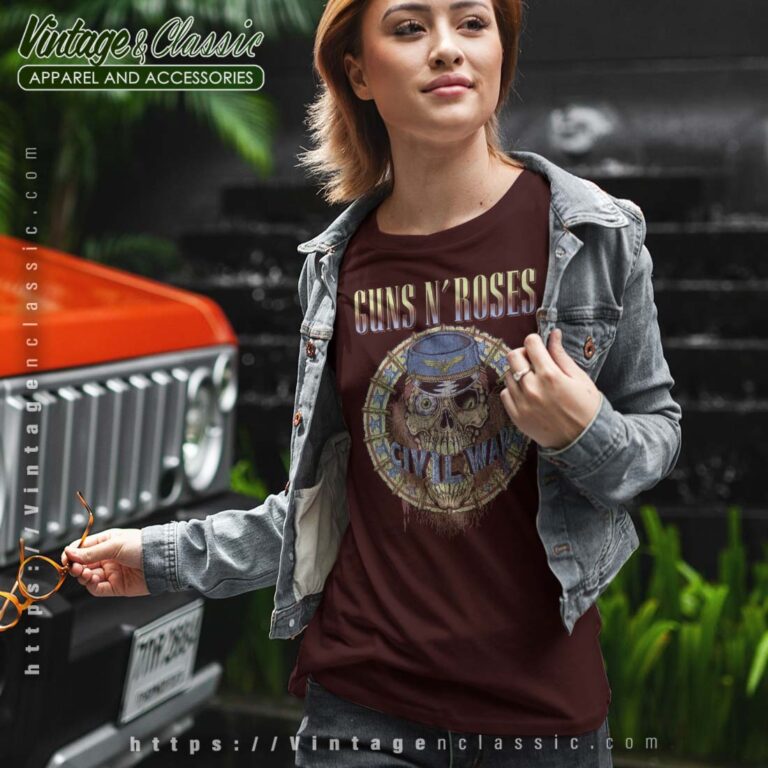 Guns N Roses Civil War Distressed Tshirt Guns N Roses Civil War Distressed Tshirt
