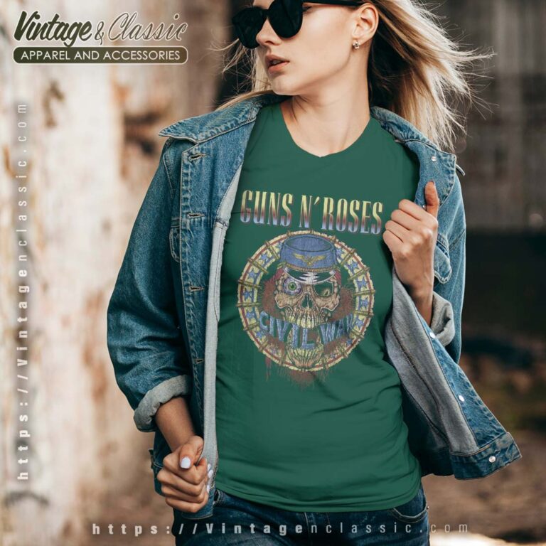 Guns N Roses Civil War Distressed Vneck Guns N Roses Civil War Distressed Vneck