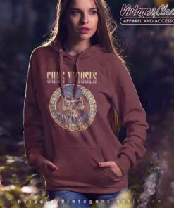 Guns N Roses Civil War Distressed Women Hoodie