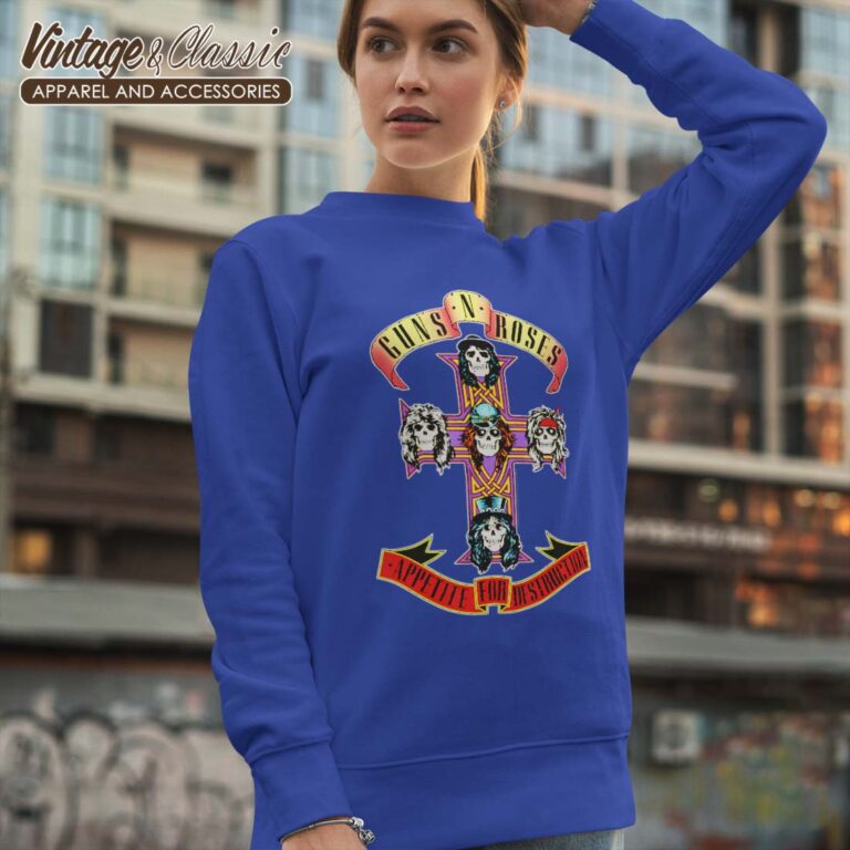 Guns N Roses Cross Sweatshirt Guns N Roses Cross Sweatshirt