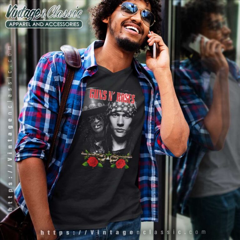 Guns N Roses Duff Mckagan V Neck TShirt Guns N Roses Duff Mckagan V Neck TShirt