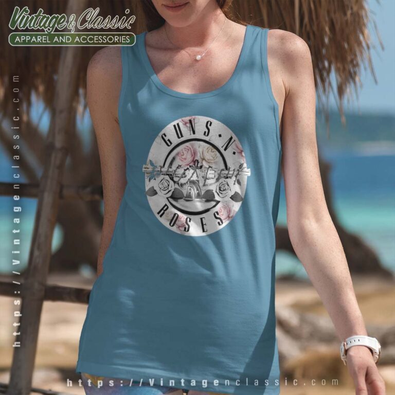 Guns N Roses Floral Bullet Tanktop Guns N Roses Floral Bullet Tanktop