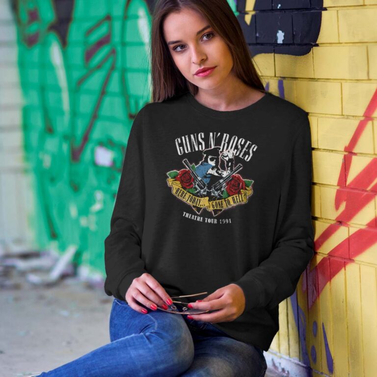 Guns N Roses Here Today Gone To Hell Sweatshirt Guns N Roses Here Today Gone To Hell Sweatshirt