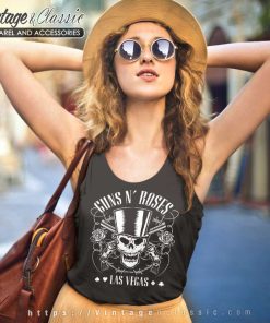 Guns N Roses Las Vegas Skull Tank Top Racerback
