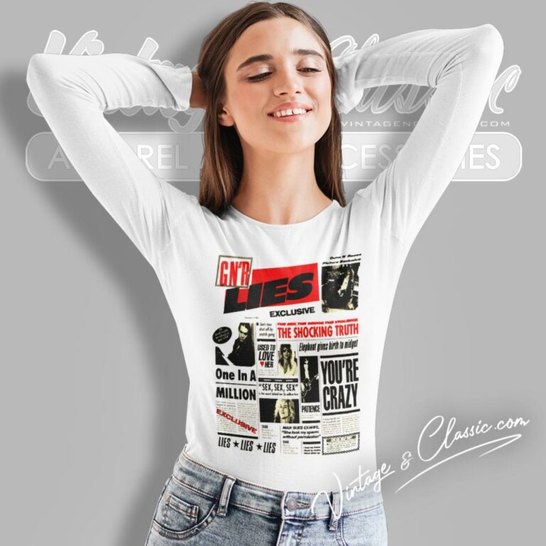 Guns N Roses Lies Long Sleeve Tee Guns N Roses Lies Long Sleeve Tee
