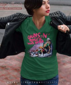 Guns N Roses Shirt Appetite For Destruction Tour V Neck TShirt